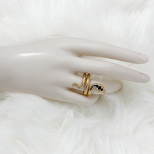 Load image into Gallery viewer, Diamond Rugged Snake Ring