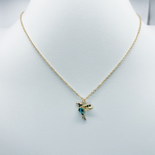 Load image into Gallery viewer, Hummingbird gold tone Necklace