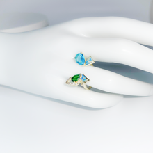 Load image into Gallery viewer, Luxury Crystal Butterfly Resizable ring