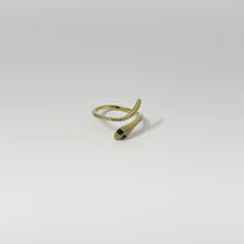 Load image into Gallery viewer, Gold Snake Diamond Ring