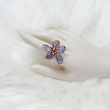 Load image into Gallery viewer, Crystal Flower Ring