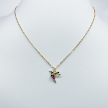 Load image into Gallery viewer, Hummingbird gold tone Necklace