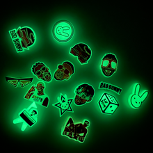 Load image into Gallery viewer, BadBunny Jibbitz Collection Glow in the Dark