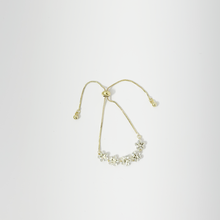 Load image into Gallery viewer, Gold Diamond Flower Bracelet
