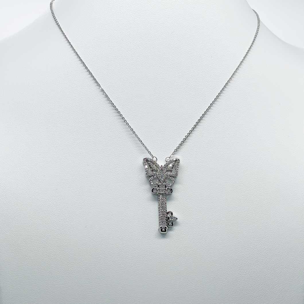 Diamond Key Necklace