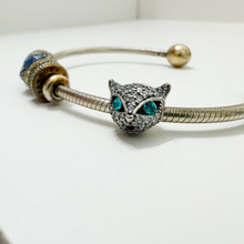 Load image into Gallery viewer, Diamond Eyes Cat Charm
