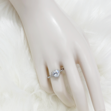 Load image into Gallery viewer, Heart Cut Diamond Silver Ring
