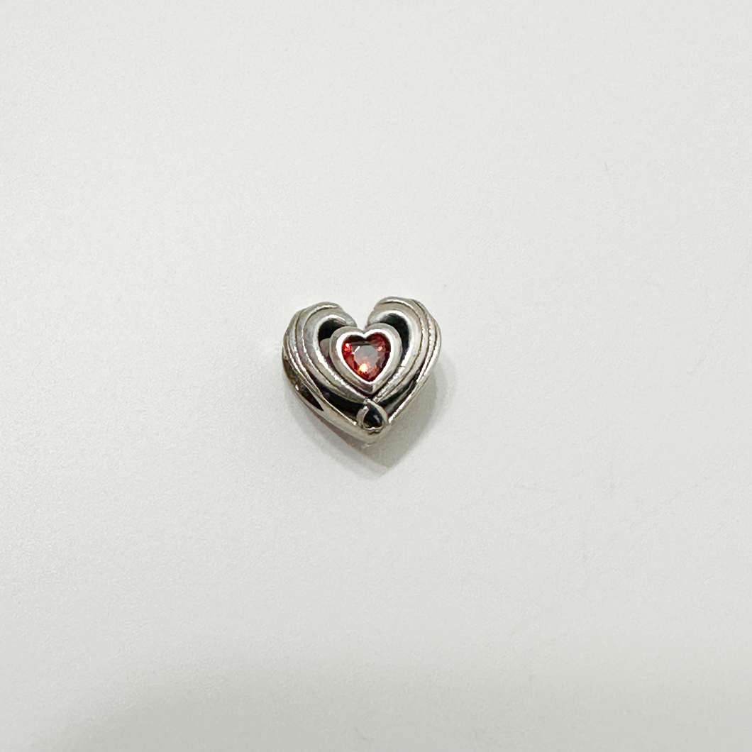 Heart with Red Diamond