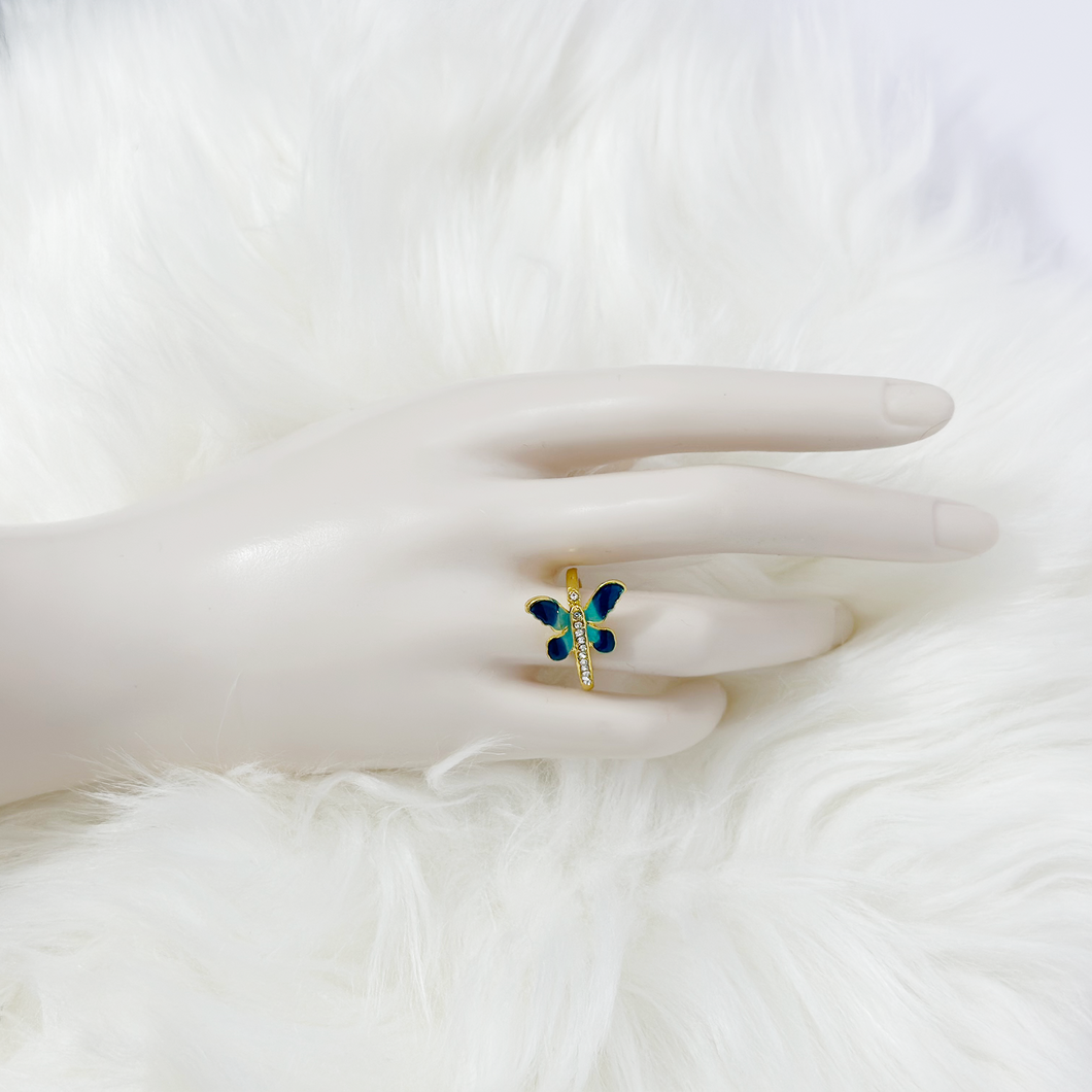 Butterfly whimsical Diamond Ring