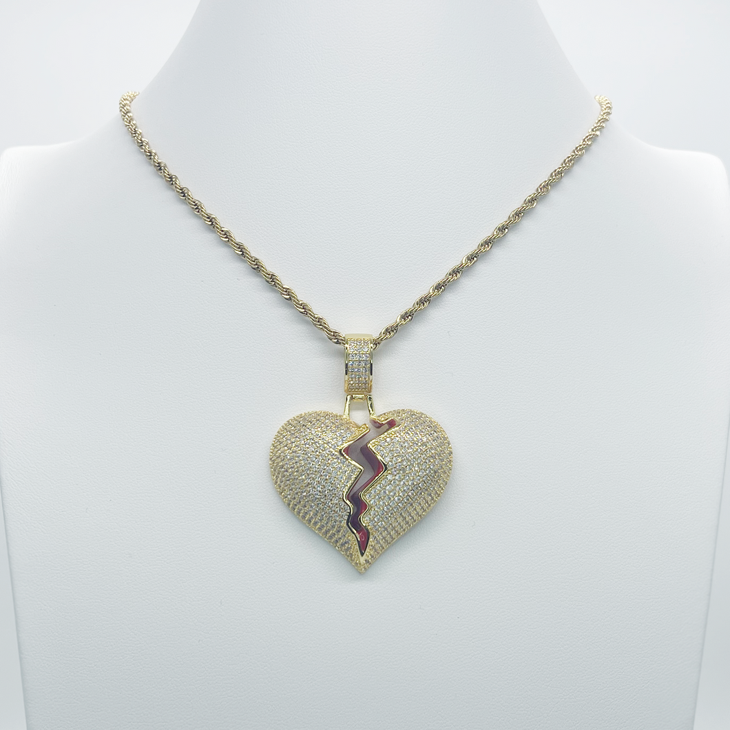 Broken Heart Diamond Chain