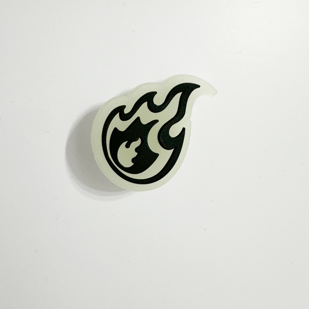 Glow in the Dark Fire Emoji