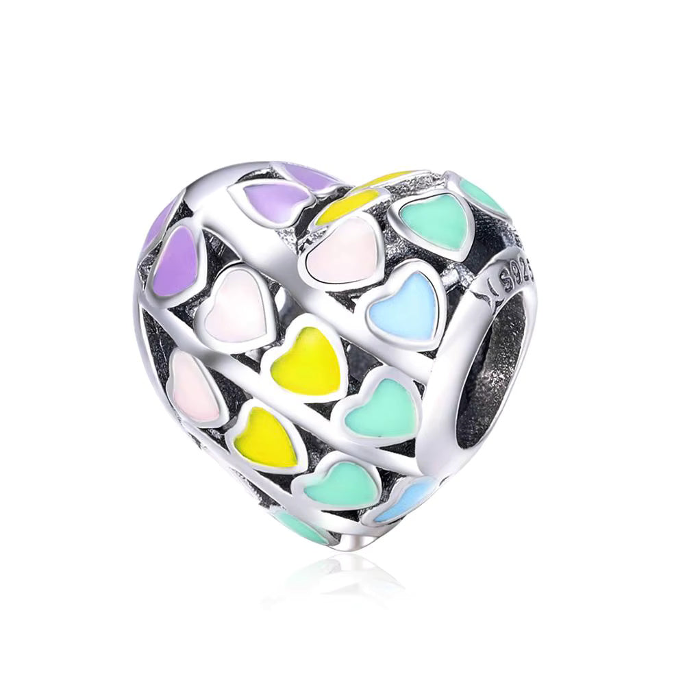 Colorful Heart Charm